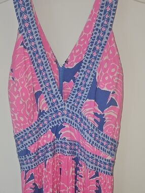 Lilly Pulitzer Pink and Blue Printed Dress